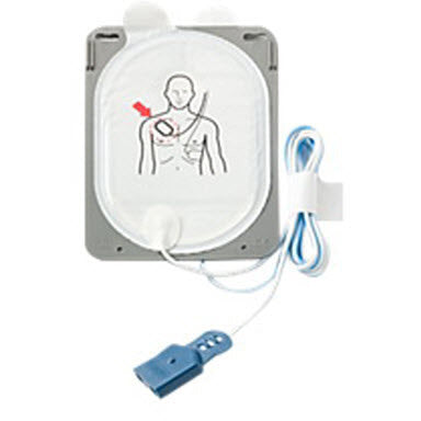 Defib Pads, for FR3 Defibrillator, Radiotranslucent (Shadow), Adult/Child > 10 kg, Multi-Function Defib Electrodes, 5pr/bx