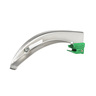 Curaplex Select Green Fiber Optics Laryngoscope, Disposable Mac Blades, Size 1