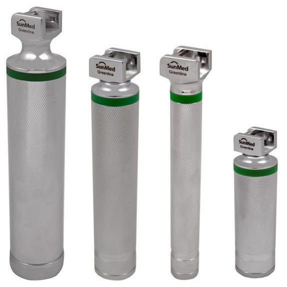 Curaplex Select Green Fiber Optics Larungoscope, Chrome Plated Handle, Petite